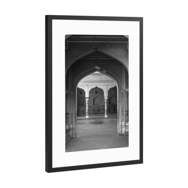 Poster mit Rahmen Schwarz (Metallic) "India Pointed Arch" artboxONE - Reise,Architektur,Reise / Asien,Reise / Länder,Städte / Weitere