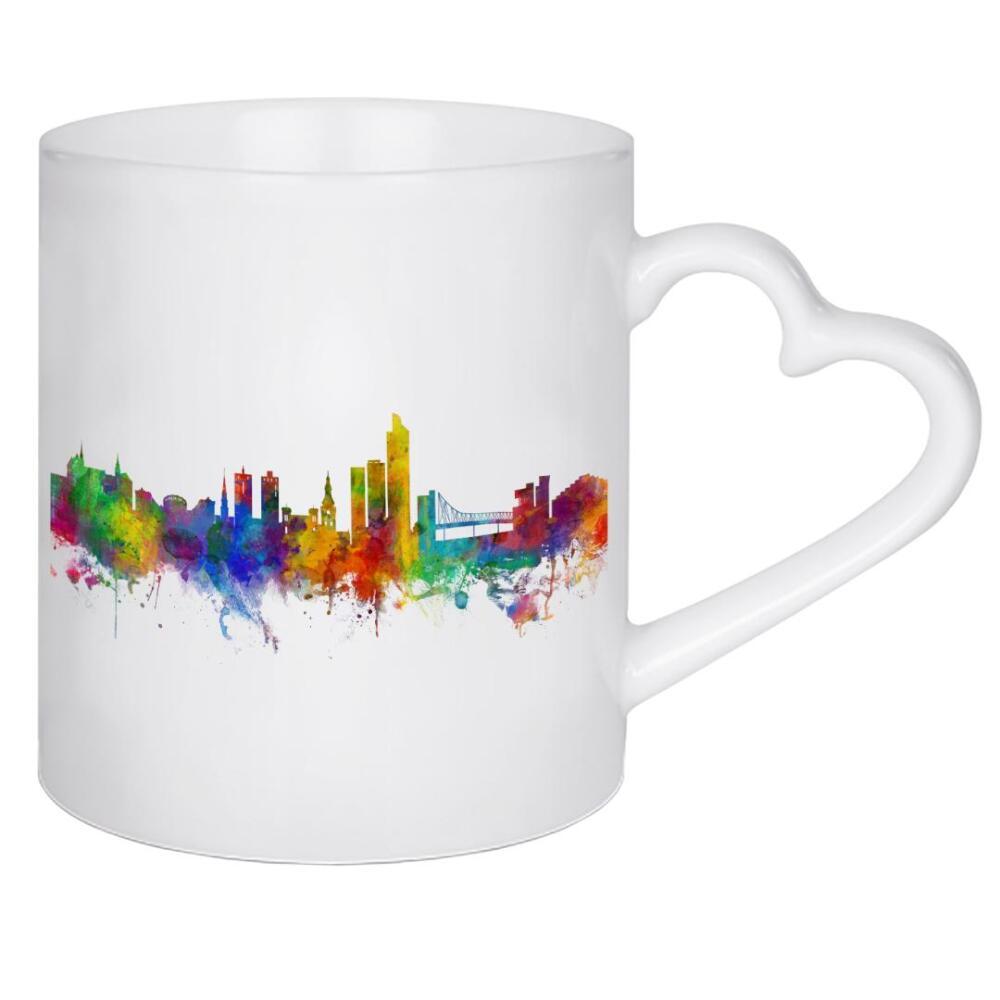 Herztasse "Oslo Watercolor" artboxONE - Städte,Reise,Architektur