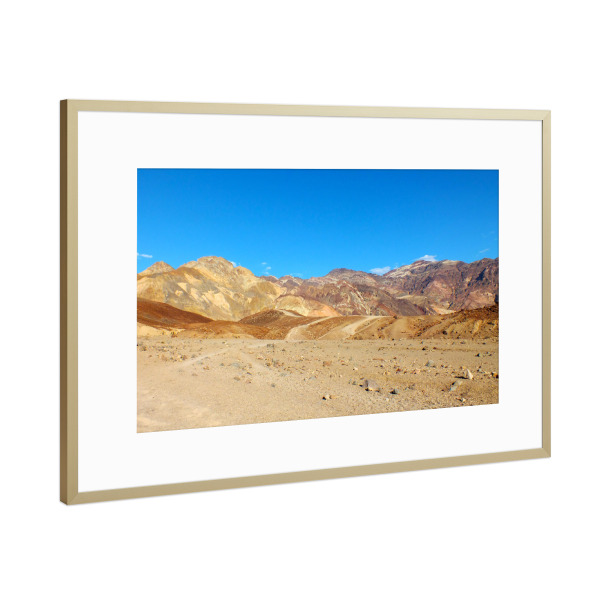 Poster mit Rahmen Gold "Im Tal des Todes" artboxONE - Natur,Reise,Reise / Länder