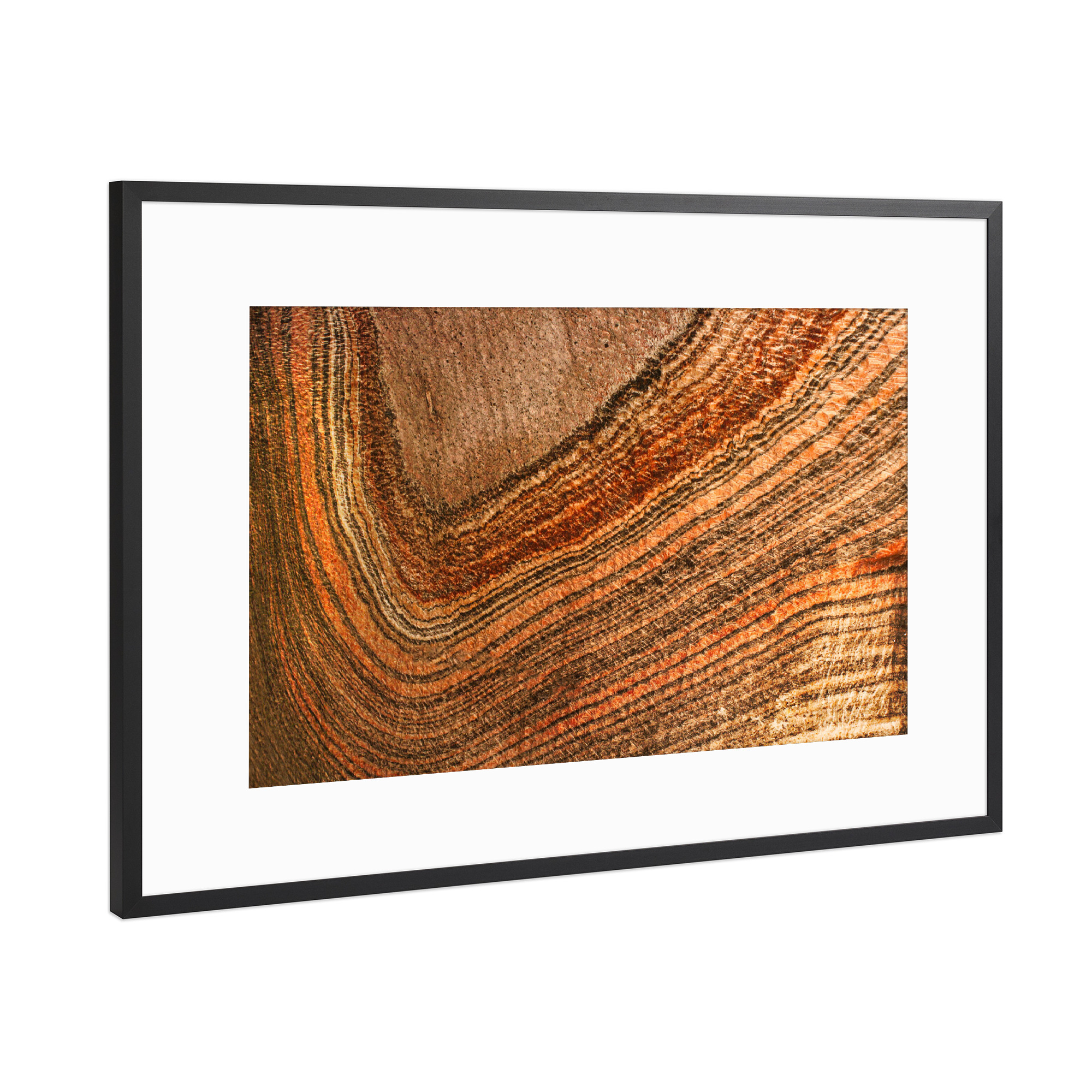 Poster mit Rahmen Schwarz (Metallic) "Salzlinien" artboxONE - Städte,Natur,Reise,Abstrakt,Reise / Länder