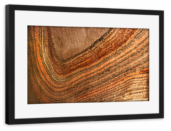 Poster mit Rahmen schwarz "Salzlinien" artboxONE - Städte,Natur,Reise,Abstrakt,Reise / Länder