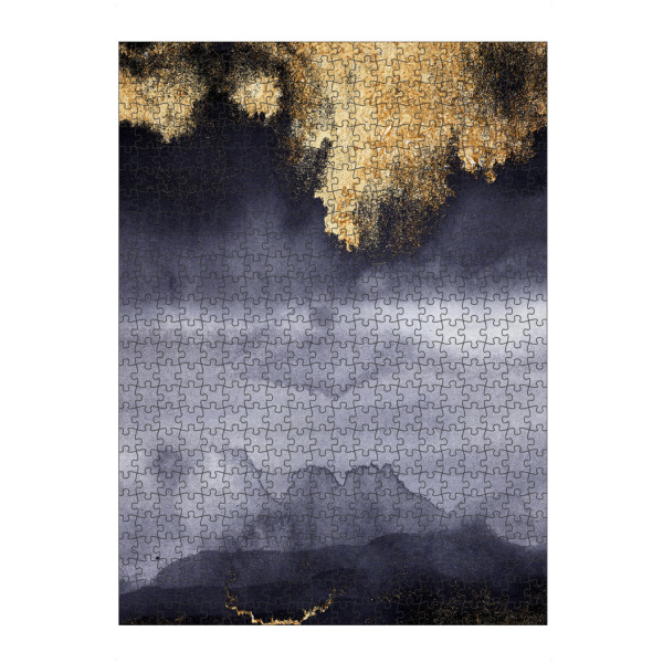 Puzzle Ravensburger "Abstract Night Sky" artboxONE - Abstrakt,Marmor - Marbled,Watercolor,Texture,Glamour,Marble,Agate,Abstract,Abstrakt,Gold,Marmor
