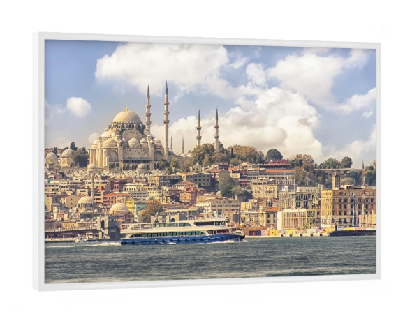 Poster mit weißem Rahmen "Bosphorus" artboxONE - Städte,Reise,Architektur,Reise / Länder,Städte / Istanbul