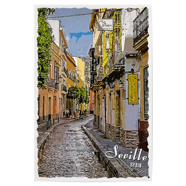 Poster 30x20 cm "Sevilla Vintage" artboxONE - Städte,Architektur