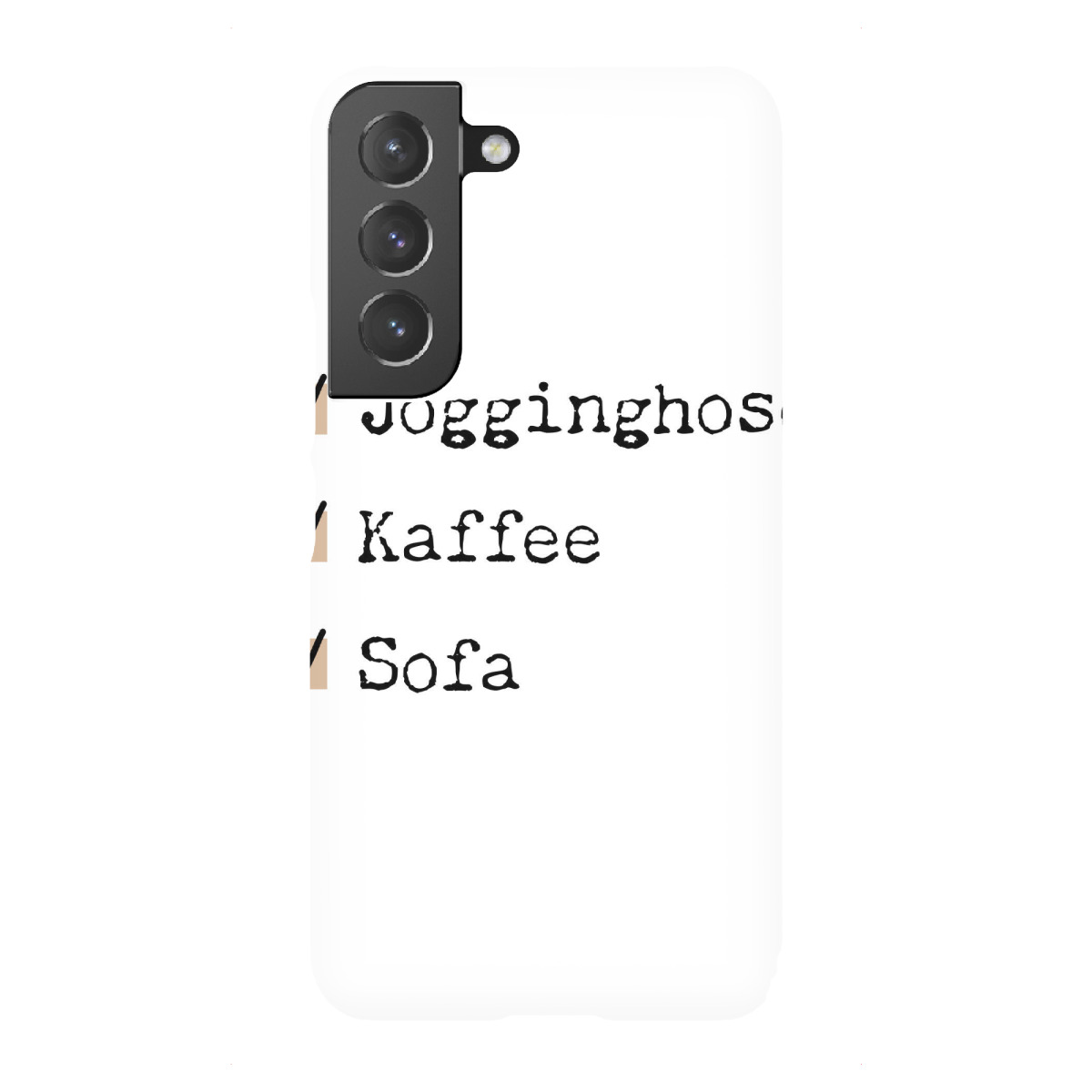 "Jogginghose - Kaffee - Sofa"für Samsung Galaxy - Premium-Case Handyhülle artboxONE