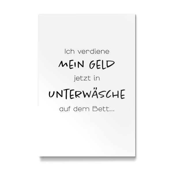 Galerie-Print "Geld verdienen in Unterwäsche" 30x20 cm artboxONE