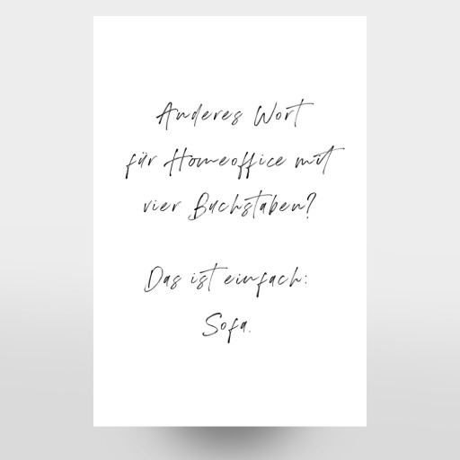 Homeoffice gleich Sofa