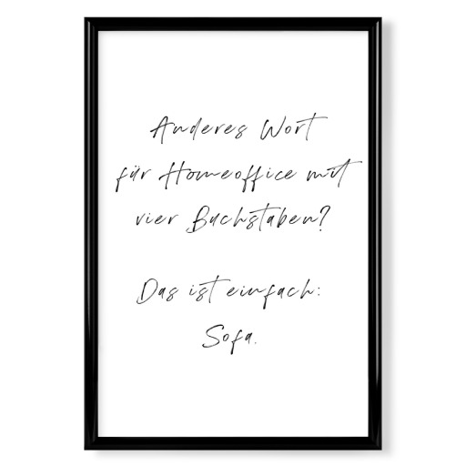 Homeoffice gleich Sofa