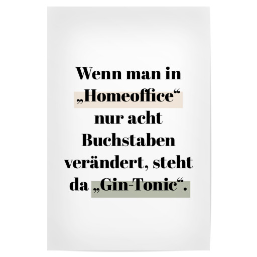 Home Office - Gin Tonic