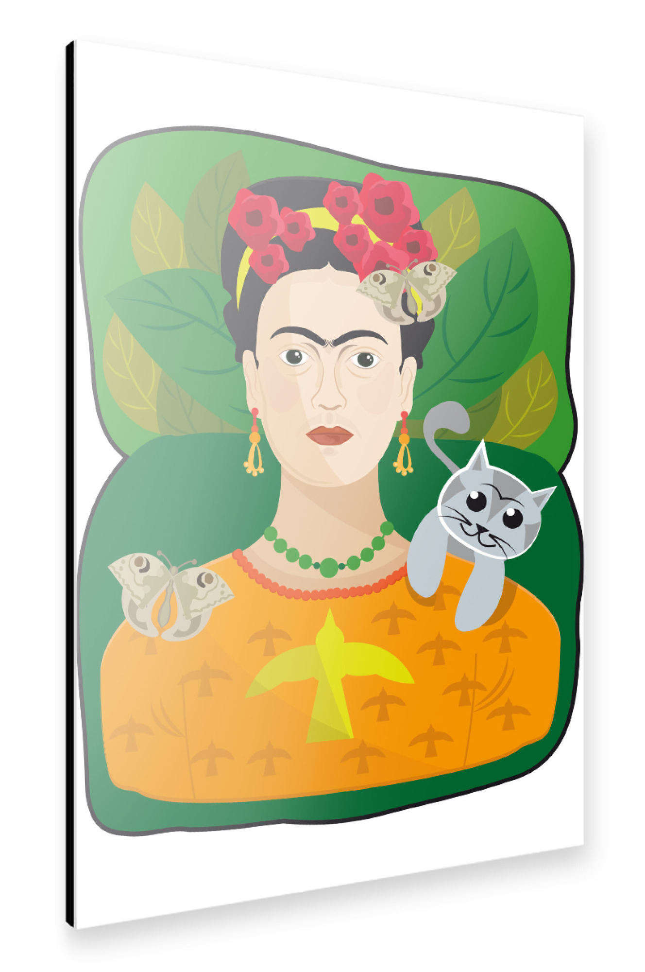 Alu-Dibond "Frida in nature" 75x50 cm artboxONE