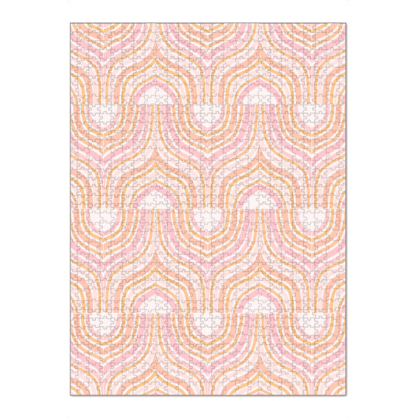 Puzzle Ravensburger "Peachy Marbeling Tiles" artboxONE - Abstrakt,Marmor - Tiles,Marbeling,Marbled,Abstract,Abstrakt,Marmor - Bild tiles