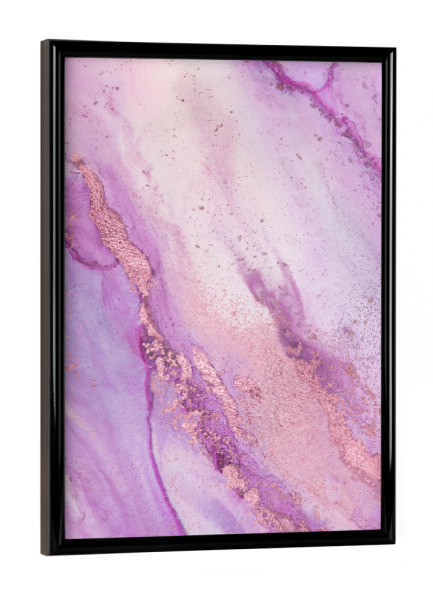 Poster mit schwarzem Rahmen "Alcohol Ink Pink Passion" artboxONE - Abstrakt