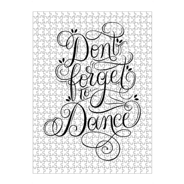 artboxONE Puzzle "Don't forget to dance" artboxONE - Typografie,Menschen,Musik,Lustig