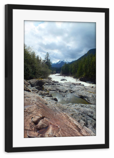 Poster mit Rahmen schwarz "Vancouver Island Landscape" artboxONE - Natur,Reise,Reise / Länder
