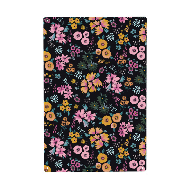 Metall Poster "Little Cute Flowers Multi" artboxONE - Floral,Fashion,Für Mama
