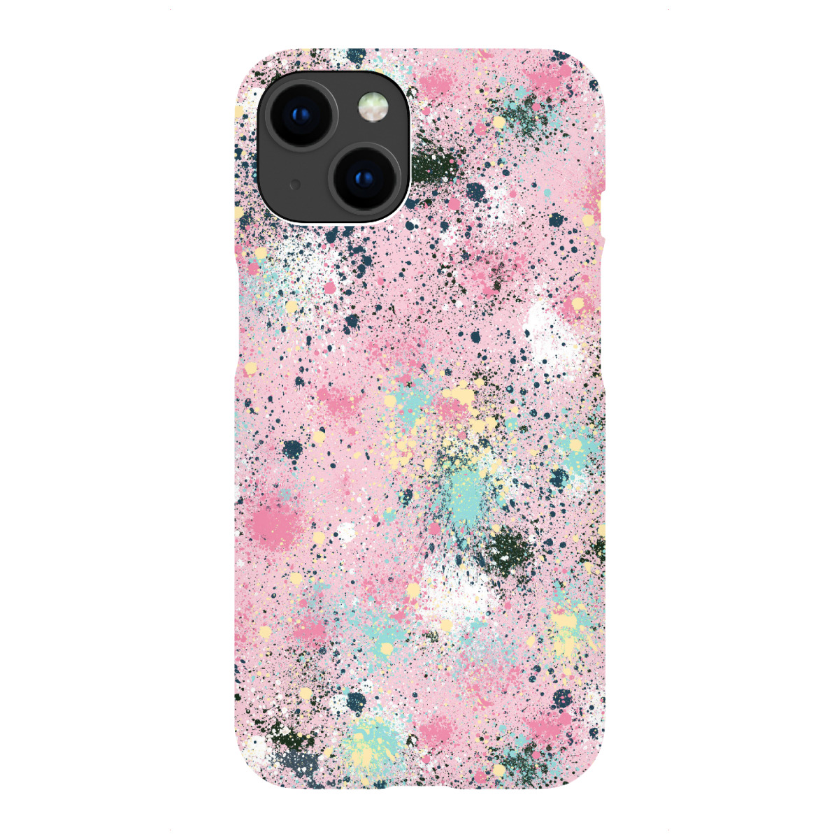 iPhone "Ink Dust Splatter Sweet Pink" Premium-Case Handyhülle artboxONE