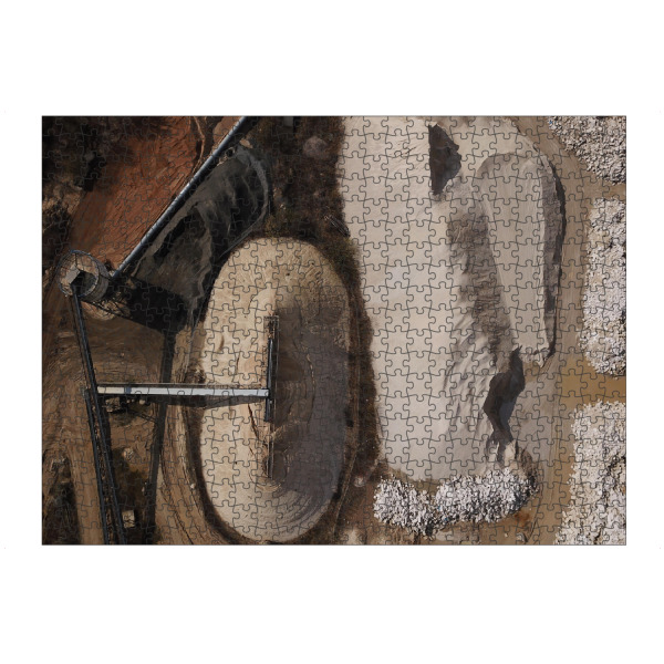 artboxONE Puzzle "Buntsand" artboxONE - Natur,Reise,Abstrakt - Kies,Sand,Anlage,Kieswerk,Bunt,Buntsand - Bild kies