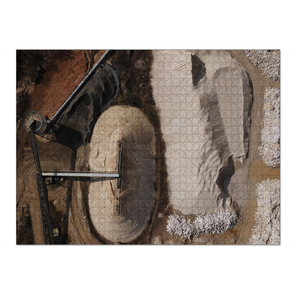 Puzzle Ravensburger "Buntsand" artboxONE - Natur,Reise,Abstrakt - Kies,Sand,Anlage,Kieswerk,Bunt,Buntsand - Bild kies