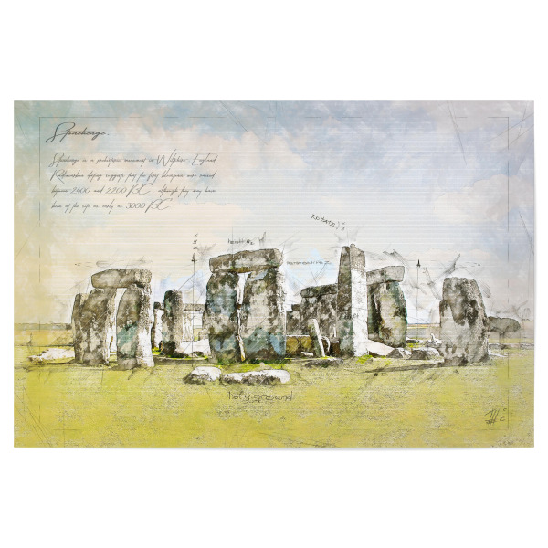 Poster "Stonehenge, England" artboxONE - Reise,Architektur