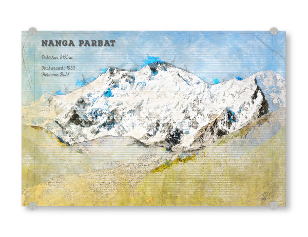 Acrylglasbild "Nanga Parbat Mountain" artboxONE - Natur,Reise,Reise / Asien