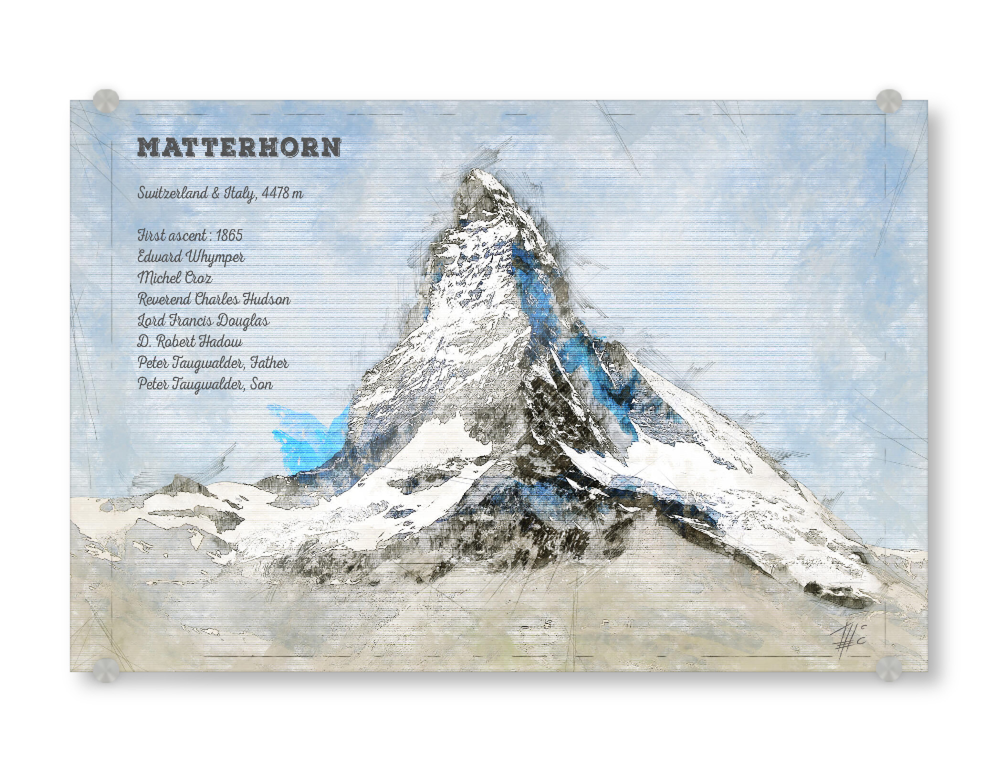 Acrylglasbild "Matterhorn Mountain" artboxONE - Natur,Reise / Länder
