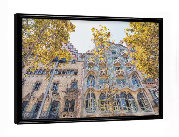 Poster mit schwarzem Rahmen "Casa Batllo" artboxONE - Städte,Reise,Architektur,Reise / Länder,Städte / Barcelona
