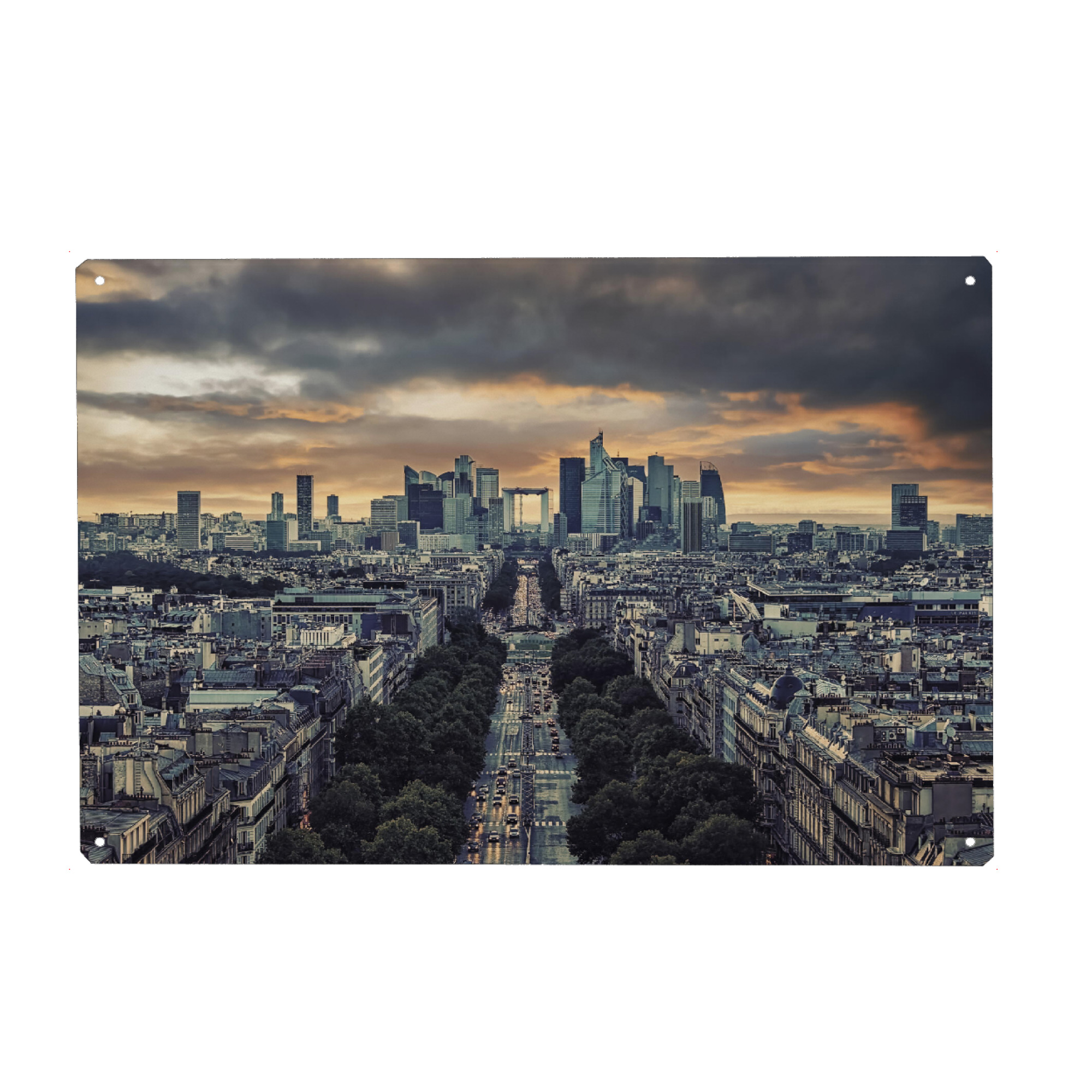 Holzbild "Avenue de la Grande Armée" artboxONE - Städte,Reise,Architektur,Städte / Paris,Reise / Länder