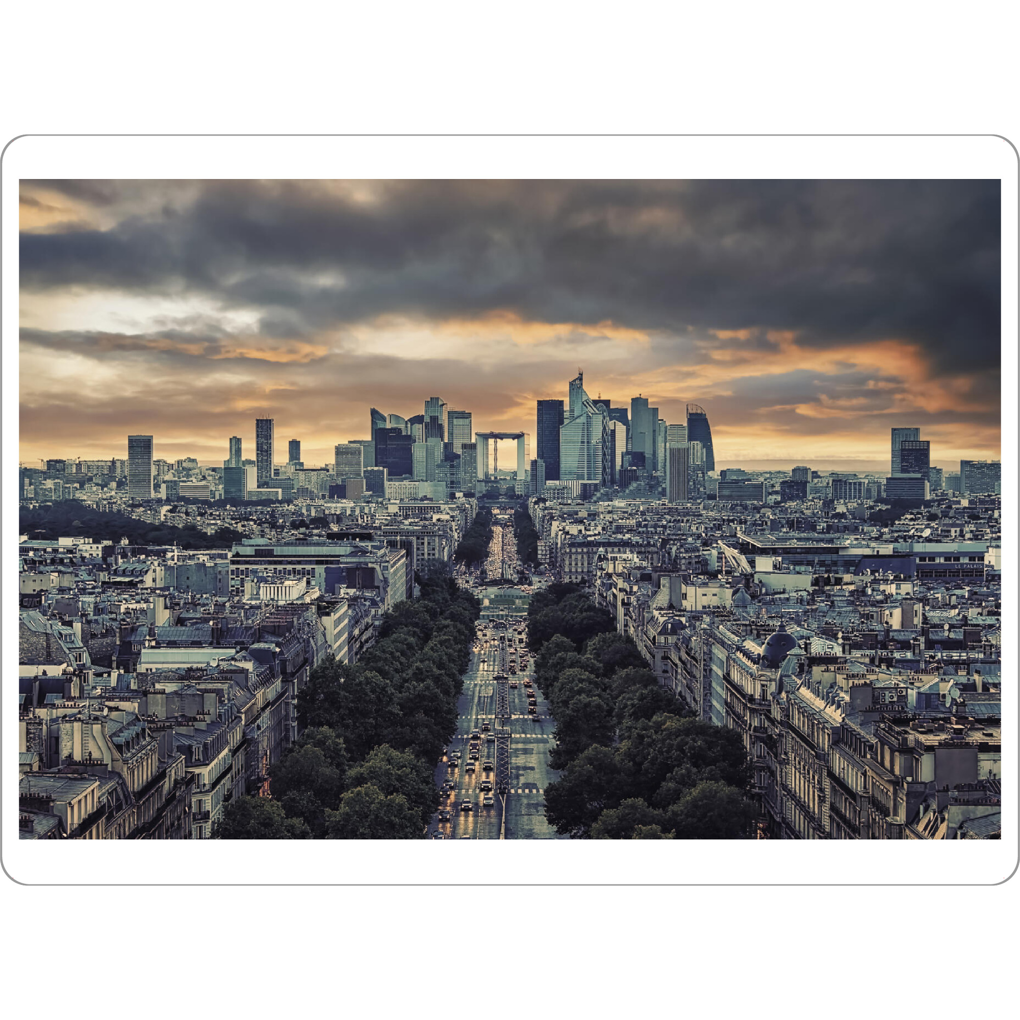 Tischset "Avenue de la Grande Armée" artboxONE - Städte,Reise,Architektur,Städte / Paris,Reise / Länder
