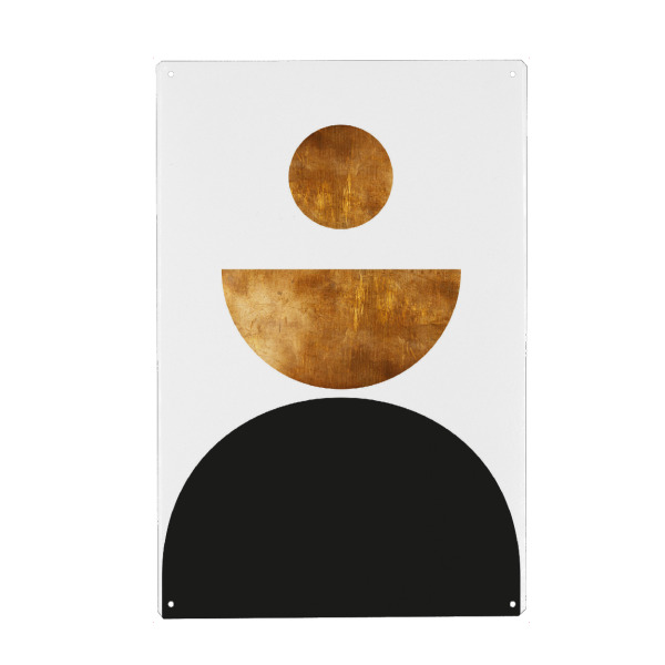 Metall Poster "Mid Century study no.six" artboxONE - Abstrakt,Geometrie
