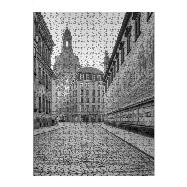 artboxONE Puzzle "Fürstenzug Dresden schwarz-weiß" artboxONE - Reise,Schwarzweiß,Architektur,Städte / Dresden