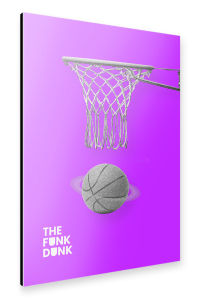 Alu-Dibond "THE FUNK DUNK" 30x20 cm artboxONE