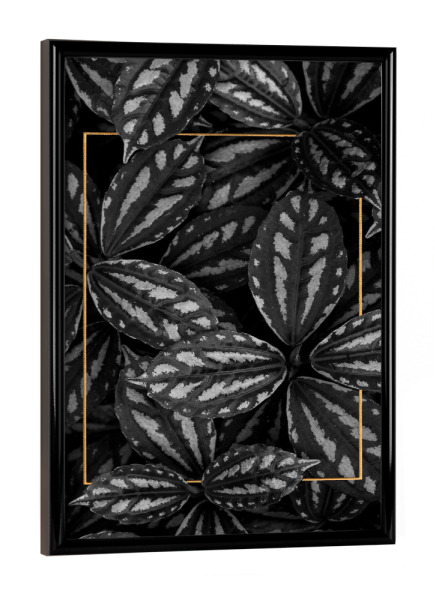 Poster mit schwarzem Rahmen "Golden Frame" artboxONE - Natur,Floral,Abstrakt