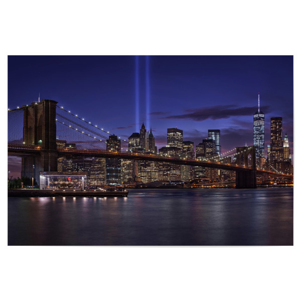 Poster "Manhattan at night" artboxONE - Städte / New York,Reise,Architektur,Reise / Länder