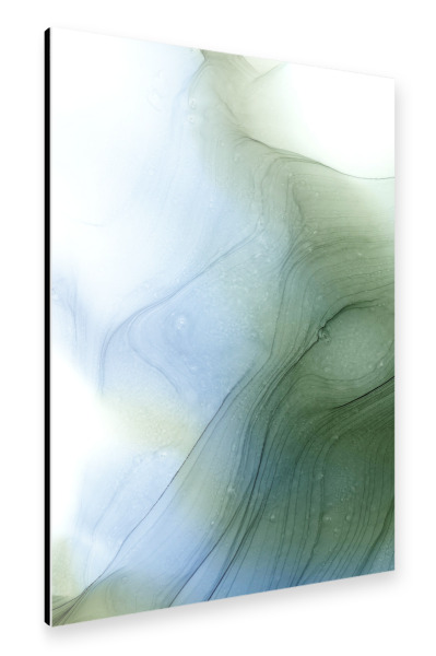 Alu-Dibond "Fluss Green" 30x20 cm artboxONE