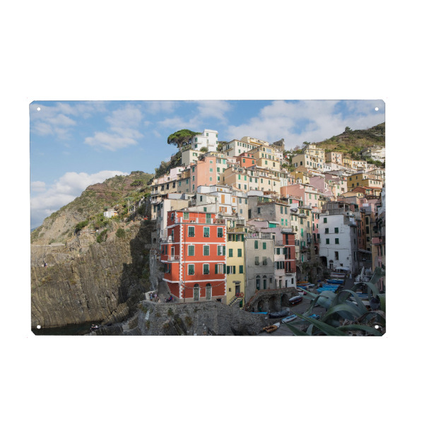 Metall Poster "Riomaggiore - Cinque Terre" artboxONE - Städte,Architektur,Reise / Länder