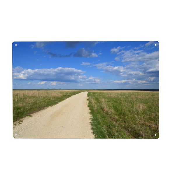 Metall Poster "Prairie Trail" artboxONE - Natur,Reise,Reise / Länder