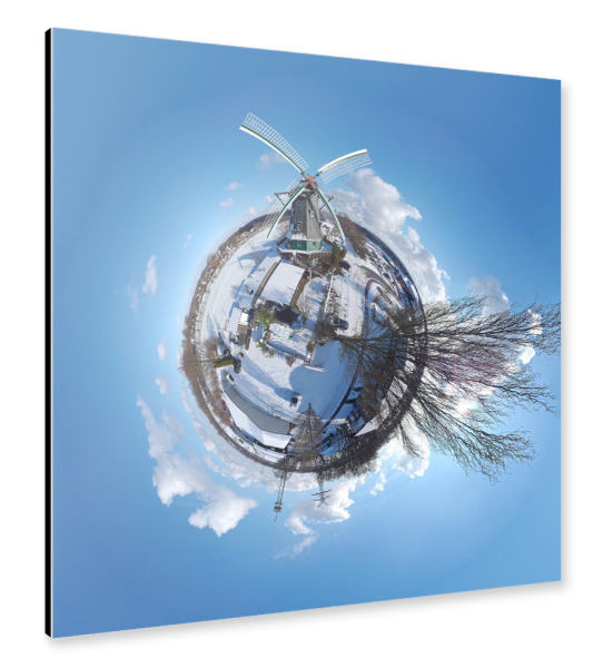 Alu-Dibond "Schönningstedt Hannemanns-Mühle" 30x30 cm artboxONE