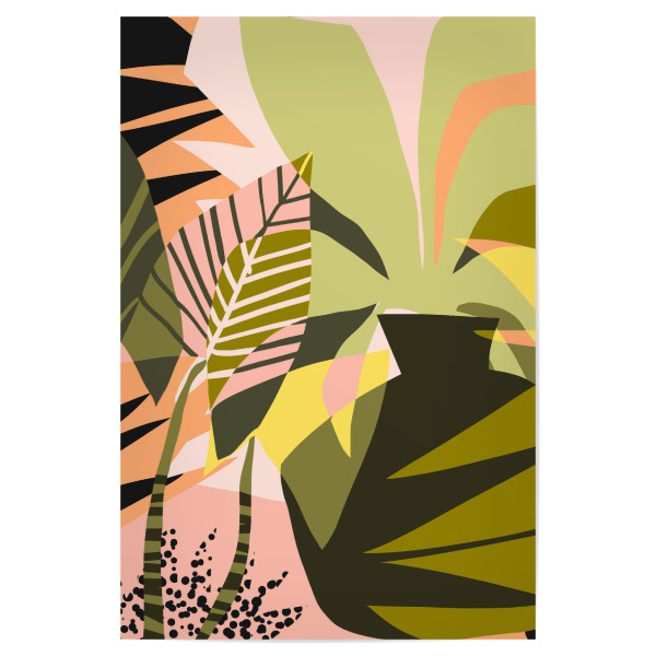 Poster "A Flower Blooms Best in Happy Pot" artboxONE - Natur,Floral