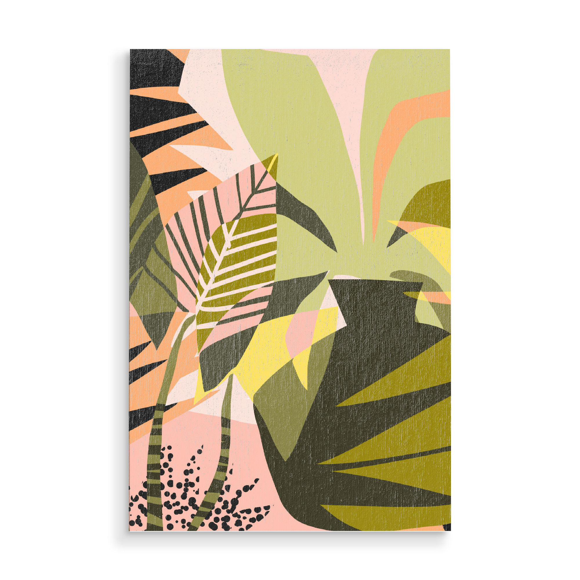 Holzbild "A Flower Blooms Best in Happy Pot" artboxONE - Natur,Floral