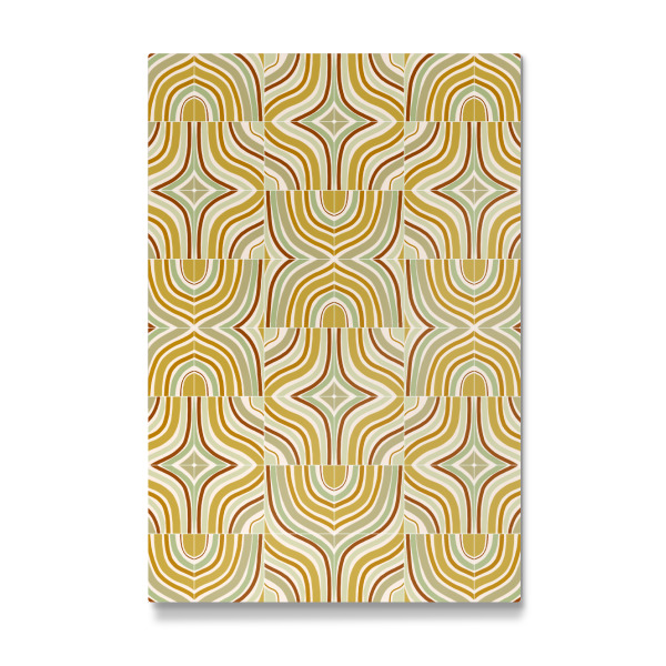 Galerie-Print "Ochre Retro Marbled Tiles" 30x20 cm artboxONE