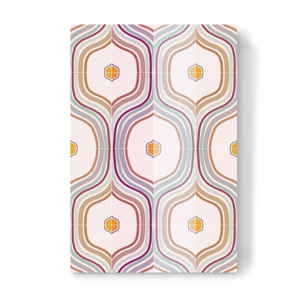 Leinwandbild "Vintage Vibes Tiles" artboxONE - Abstrakt,Geometrie - Tiles,Geometric pattern,Seventies,Abstrakt,Abstract,Geometrie,Geometry,Formen