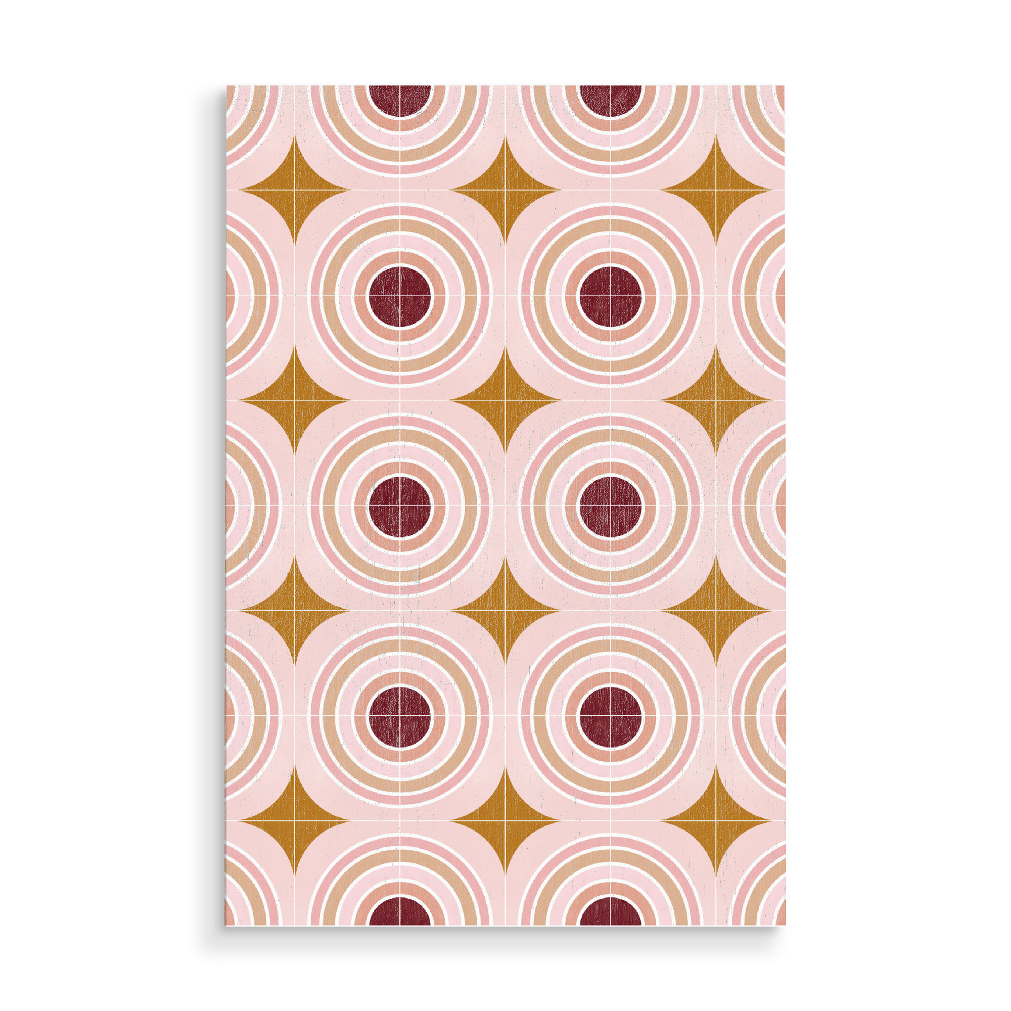 Holzbild "TargetTiles" artboxONE - Abstrakt,Geometrie - Geometric pattern,Tiles,Cirlces,Kreise,Geometrie,Geometry,Abstract,Absrakt