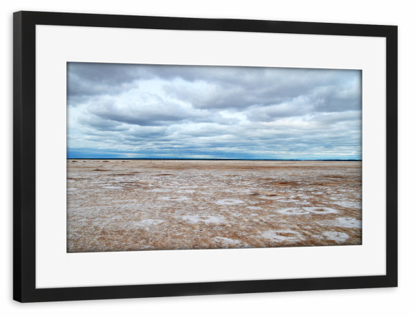 Poster mit Rahmen schwarz "Oklahoma Salt Plains" artboxONE - Natur,Reise,Reise / Länder