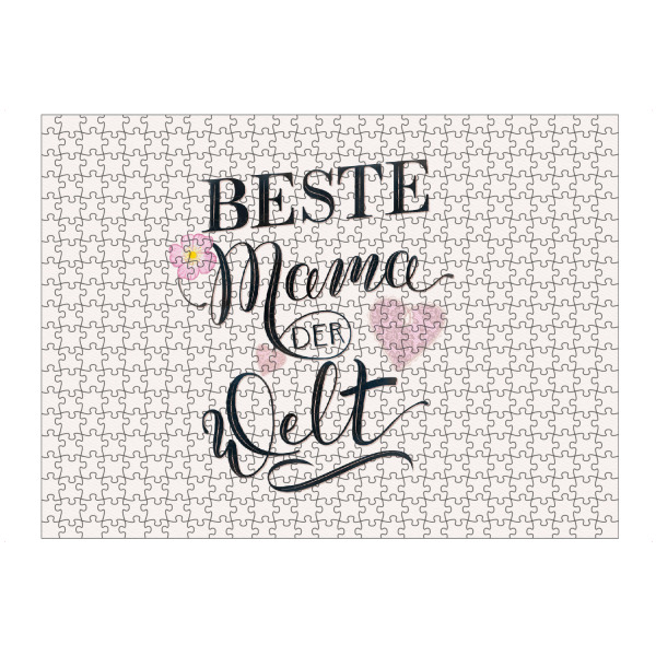 artboxONE Puzzle "Mama: Beste Mama der Welt" artboxONE - Typografie,Liebe,Für Mama