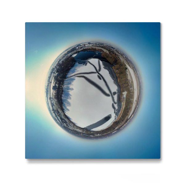 Galerie-Print "See "Hinterm Horn" in Hamburg" 30x30 cm artboxONE