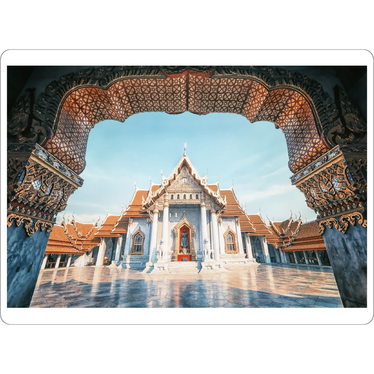 Tischset "Marble temple" artboxONE - Städte,Reise,Architektur,Reise / Asien,Reise / Länder