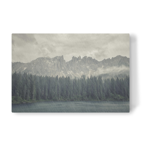 Leinwandbild "Rain on the lake" artboxONE - Natur,Reise,Reise / Länder