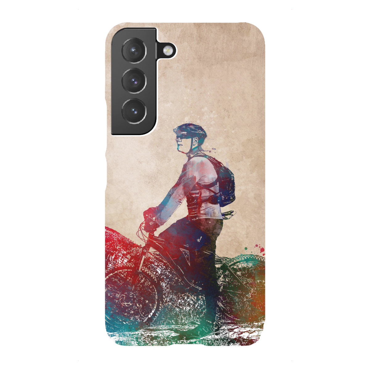 Samsung Galaxy "Cyclist on a trip" Premium-Case Handyhülle artboxONE