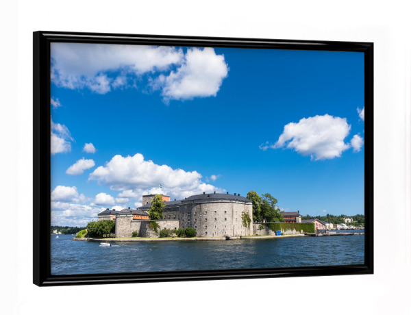 Poster mit schwarzem Rahmen "Vaxholm in Schweden" artboxONE - Natur,Reise,Architektur,Reise / Strand und Meer,Reise / Länder