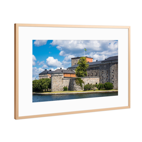 Poster mit Rahmen Kupfer "Festung Vaxholm" artboxONE - Natur,Reise,Architektur,Reise / Strand und Meer,Reise / Länder